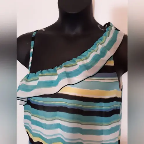 B. Wear striped one shoulder top