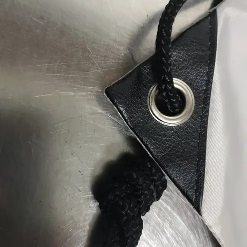 Hunter  Boots Gray Drawstring Back Pack Tote Bag - VGUC