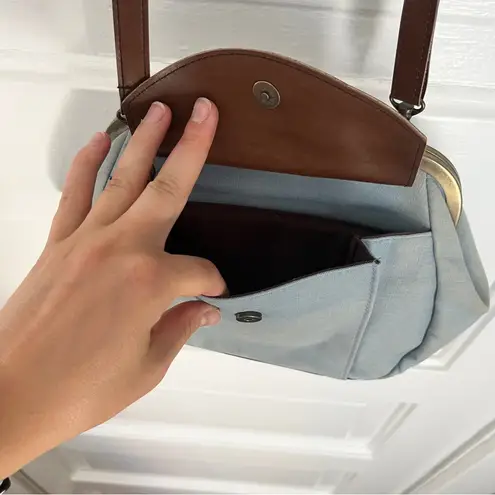 Elegant Brown and Gray Women's Handbag