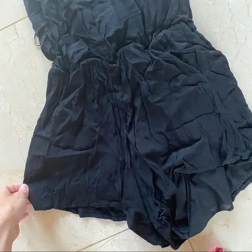 Bishop and Young Sz Medium Halter Romper Black