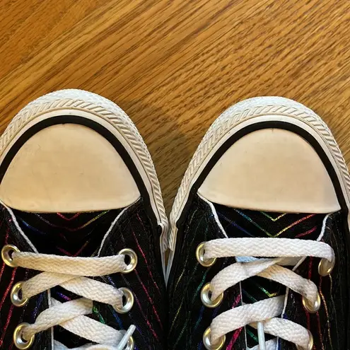 Converse  Chuck Taylor All Star Ox "All Of the Stars" Women Shoes Black-White- 7M