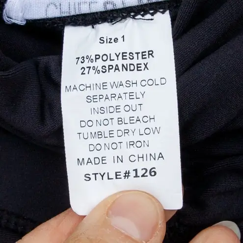 Chill By Will Moto Style Black Leggings Size 1