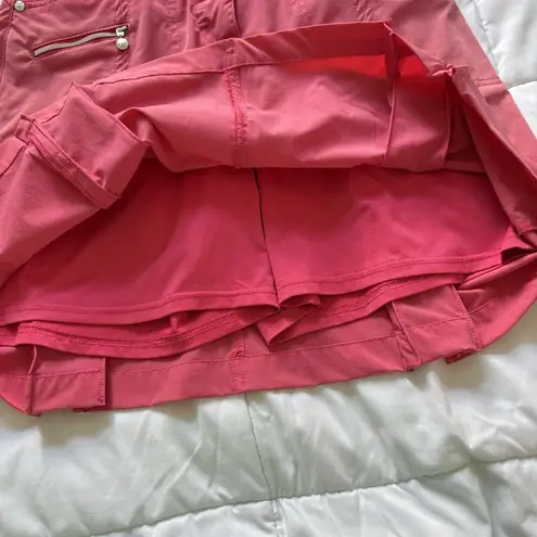 Daily Sports Golf Skort Skirt Pink Womens Size 2 Outdoor Pockets Nylon