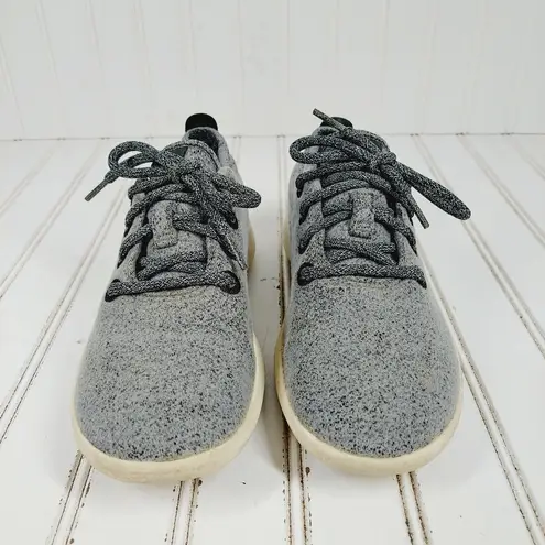 Allbirds Gray Wool Lace Up Runners Sporty Comfy Flat Athleisure walking Sneakers