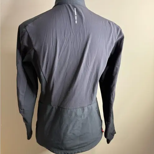 Salomon Women's Black Jacket with Pink Accents clima wind momentum jacket med