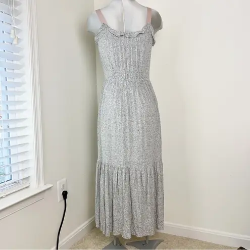 Rebecca Taylor JERSEY TANK Maxi DRESS Size Medium lagenlook in Gray