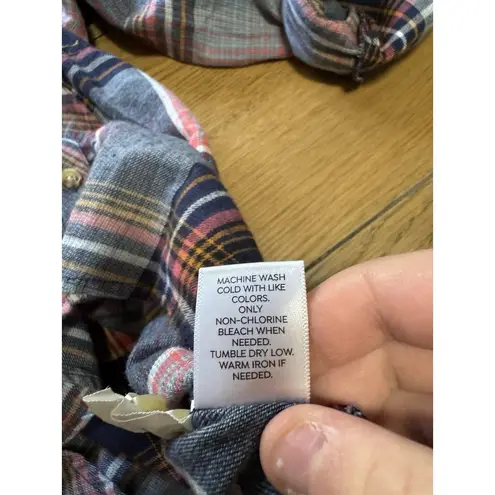 Westport Women Size Medium Flannel Style Shirt Button Down Cotton Fall Teacher