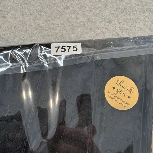 Fredricks of Hollywood Victorian Whimsigoth Corset Womens 36 Black Floral Lace