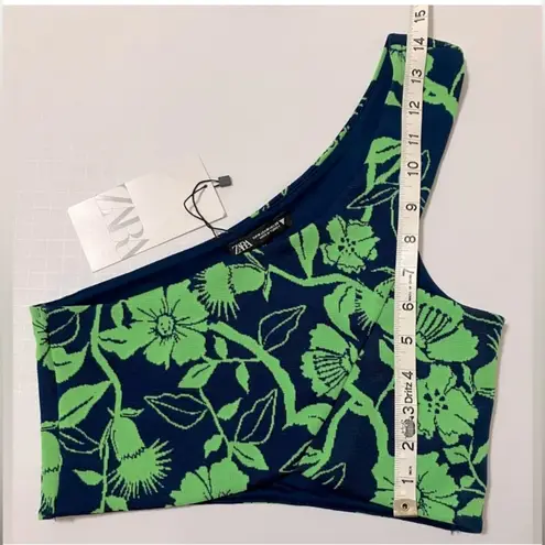 ZARA  One Shoulder Crop Top M NWT