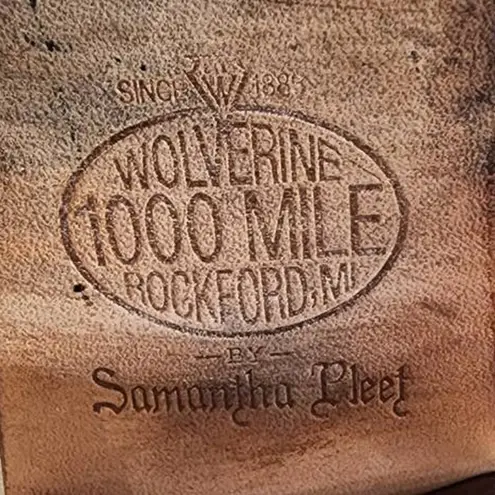 Samantha Pleet Wolverine 1000 Mile Arc Ankle Chelsea Booties Size 8 Tan