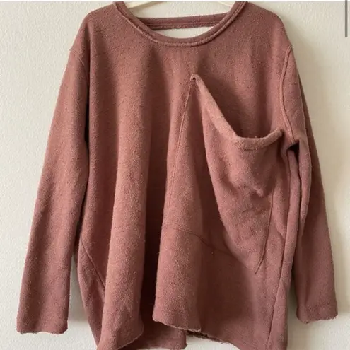 Free People NEW  MERCURY PULL ON SWEATER IN MAUVE - XS