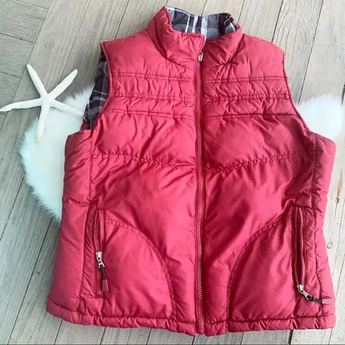 Big Chill Fully Reversible Puffer Vest Size Large Red B&W
Size Large Black