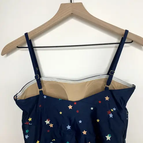 Summersalt Oasis Navy Stars Swim Bathing Suit Womens Size 4 Blue