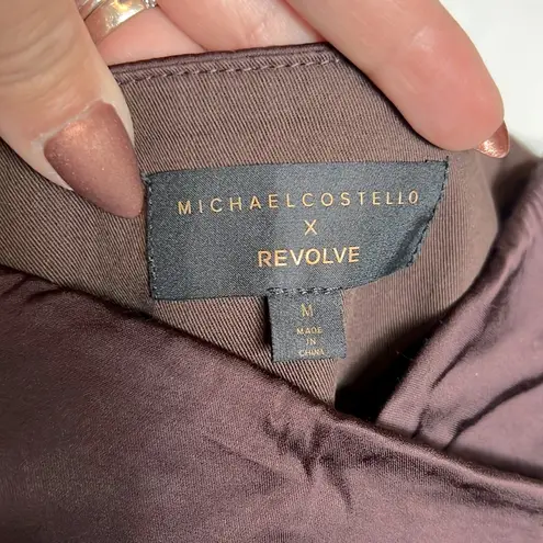 Michael Costello NWT x REVOLVE Dimity Gown - Chocolate Brown