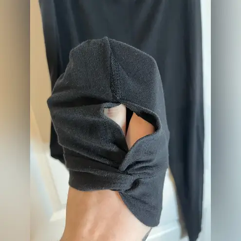 SO Women’s Sz XL Black Basic Essential Ankle Keyhole Cut-Out Fitted Leggings