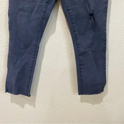 Pam & Gela Twill Skinny Cargo Pants Fray Hem Lace Up Back Size Large