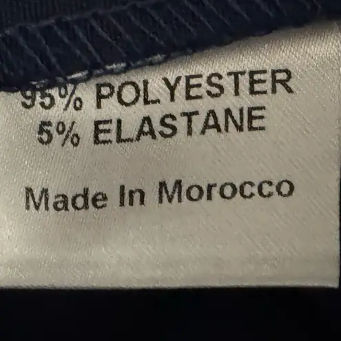 FLOUNCE LONDON Navy Satin Flutter Sleeve Mini Dress Womens Sz 16 Short Sleeve V Blue