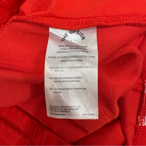 🌟THE UPSIDE🌟 JULIET PULL ON TRACK PANT WITH SIDE STRIPES CHILLI OR RED SZ M Size M