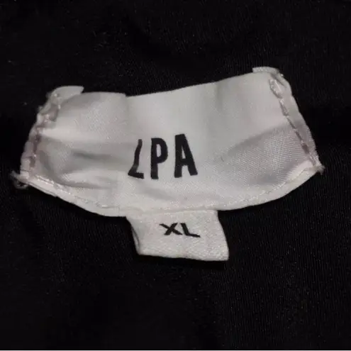 LPA Black Aurora Feather Dress Size: XL Strapless