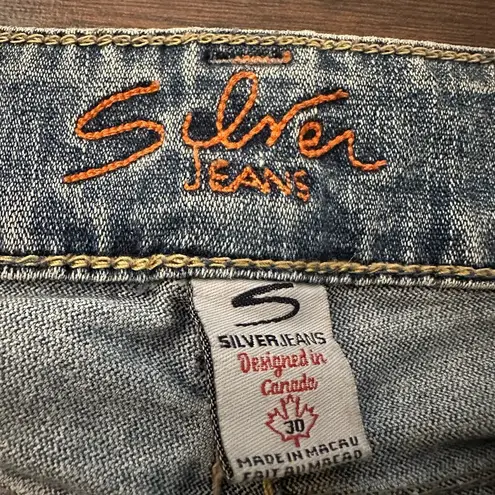 Silver Jeans Santorini light wash cropped straight leg jeans size 30
