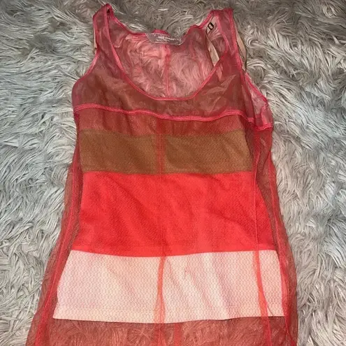 Reed Krakoff Mesh Made in USA Designer Tank Pink Size M