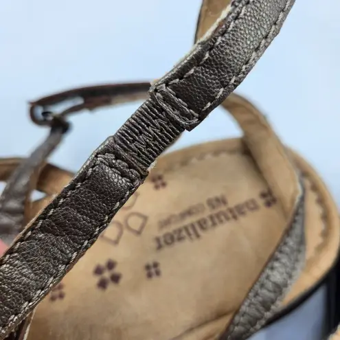 Naturalizer Jamboree N5 Comfort Womens Leather Sandals Gladiator Flats Size 10