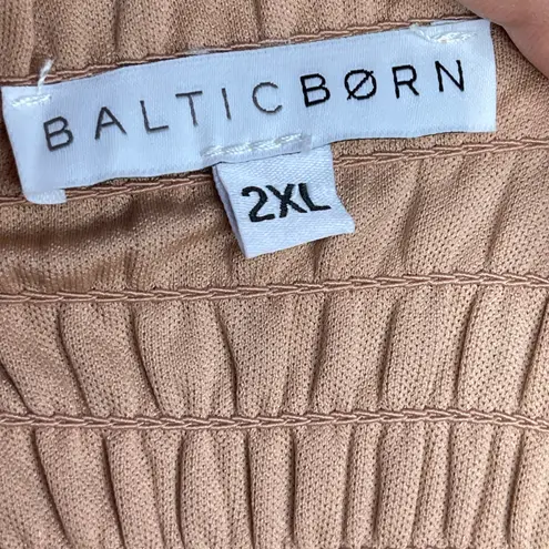 Baltic Born Tivolli Tulle Maxi Dress size 2X copper floral sheer wedding guest