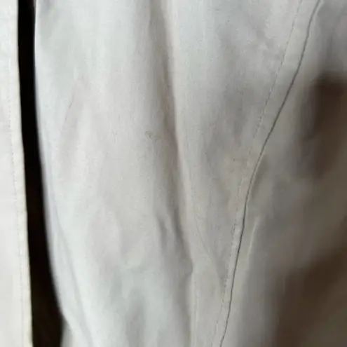 NYDJ Brushed Twill Anorak tan beige Plus Size hooded pockets zipper Jacket 1X