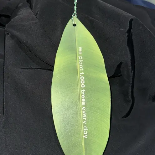 Farm Rio NWT Black Taffeta Mini Skirt Black