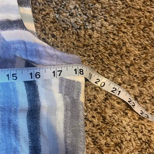 Sharagano Striped Sleeveless Casual Dress with Pockets Size 10