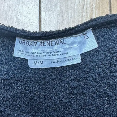 Urban Renewal URBAN OUTFITTERS Nubby Black Cropped Sweater Size Medium Cap Sleeve