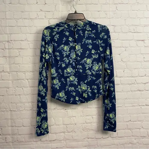 Free People  Dinner Party Floral Mock Neck cottagecore floral top Small retro