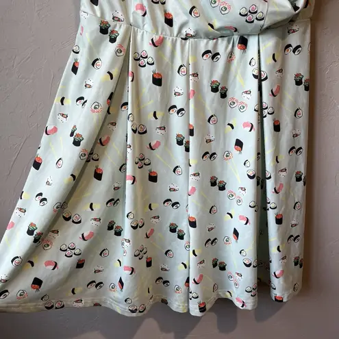 Women's Jumpsuit Sushi Novelty Print Cute Food Sz 8 V