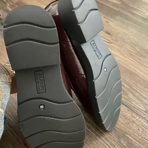 Alfani sz 9 burgundy Paton leather loafers NWT