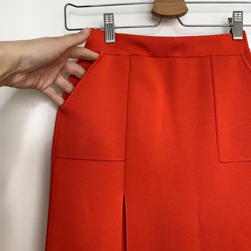 Hanifa Robyn Dress in Flame Red Two Piece Skirt Set Womens XS Orange