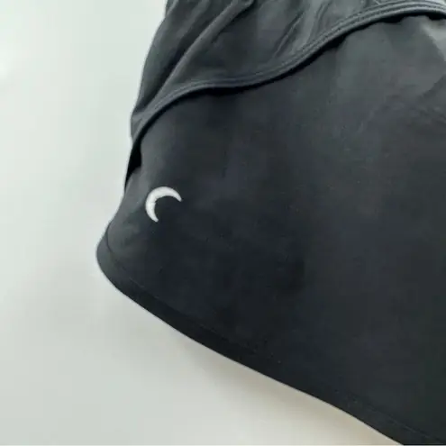 Zyia Active Solid Black Mid Rise Activewear Shorts Size S