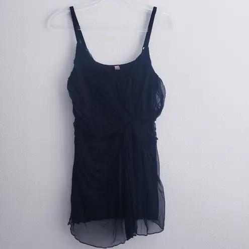 Bailey 44 Sheer Lined Adjustable Tank Top Blouse