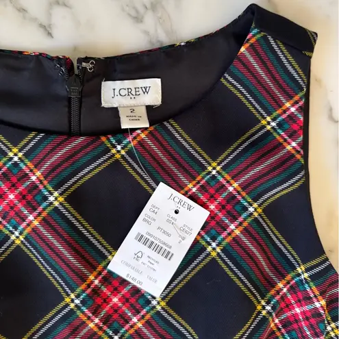 NWT J. Crew Factory Tartan feather