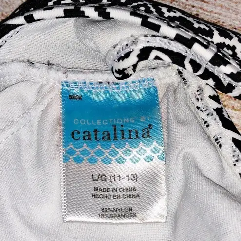 Catalina Collections By Black and White High Neck Bikini Top Size L