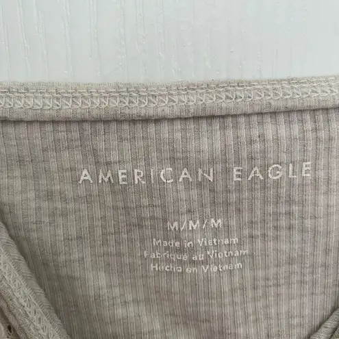 American Eagle  Lace Ribbed Tank