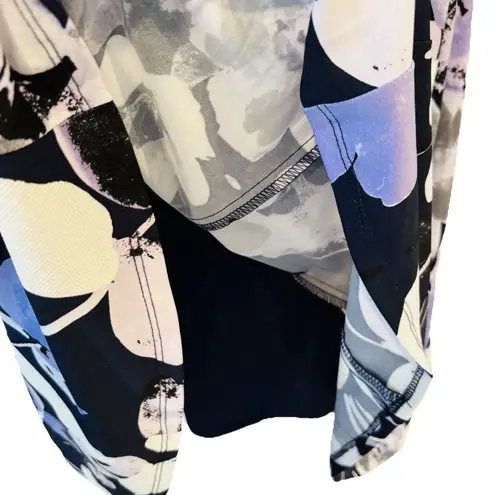 Rabbit Purple Navy Purple Floral Dress NWT | Size 4 | Bubble Sleeve Fit & Flare