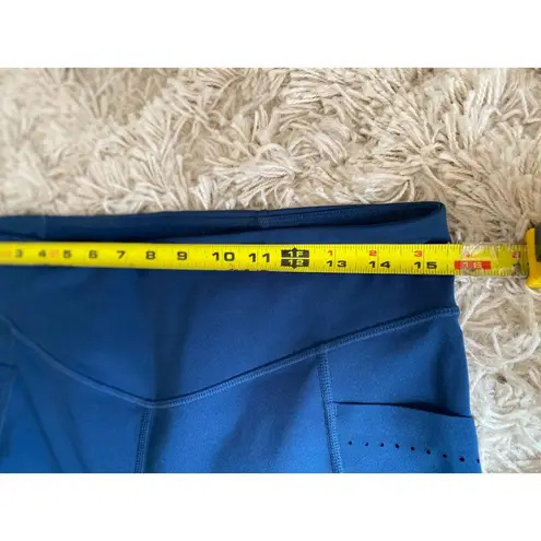 None Laser Cut Pocket Blue Athleisurecore Leggings Coastal Gym Baddie Stretchy Summer