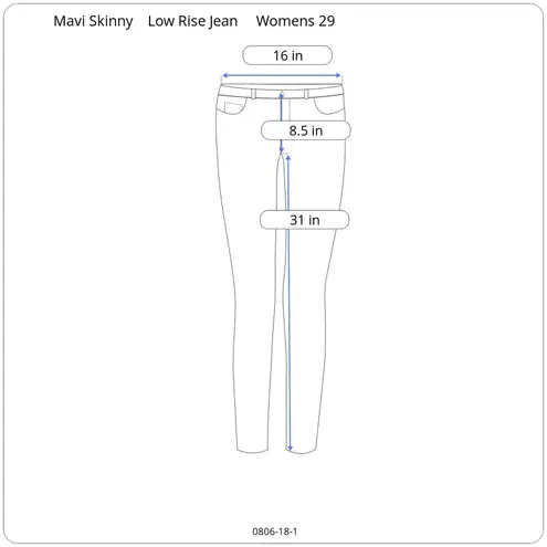 Mavi Jeans Mavi Adriana Super Skinny Dark Blue Jean Women 29 (32X31) Mid Rise Stretch Denim