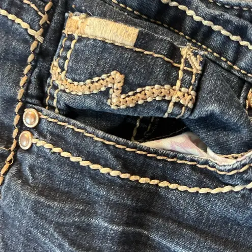 Maurice's  ORIGINAL CAPRI DENIM BLUE JEANS THICK STITCH 9/10​