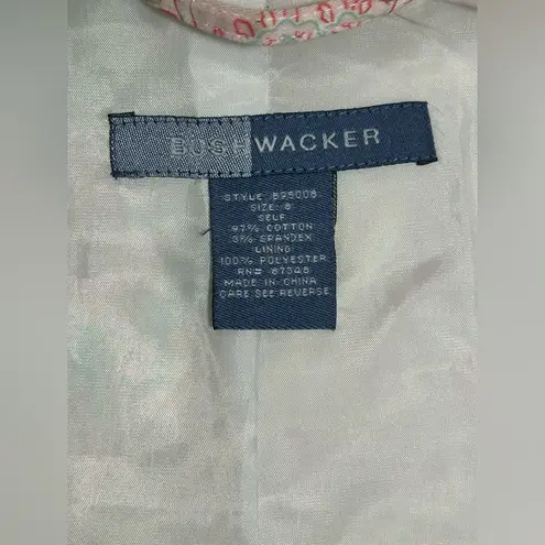 BUSH WACKER Summer Blazer Women’s Paisley Floral Lined Multicolor Sherbet 8 Pink