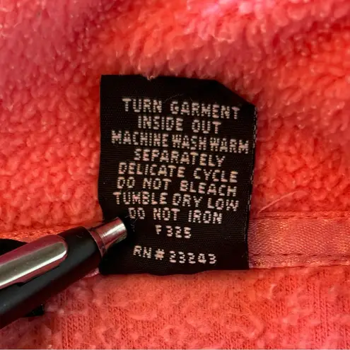 New York & Co. NY Jeans Women’s Coral Pink Fleece 1/4 Zip Pullover Size S