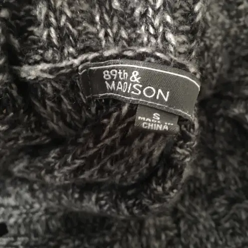 New Women’s 89th & Madison Sweater Cardigan Knee Length Gray Size Small/Medium