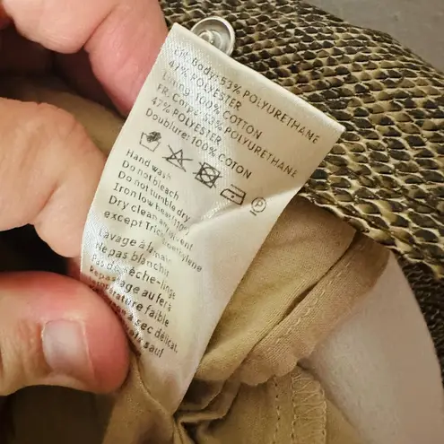 NANUSHKA Lorena Belted Snakeskin Print Vegan Mini Dress Size Small