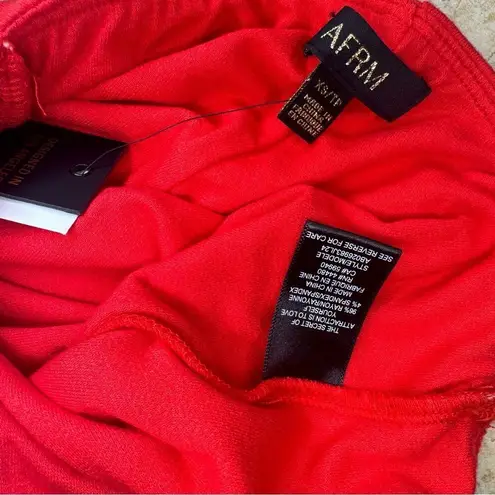AFRM Ettie Pant in Risky Red Size XS