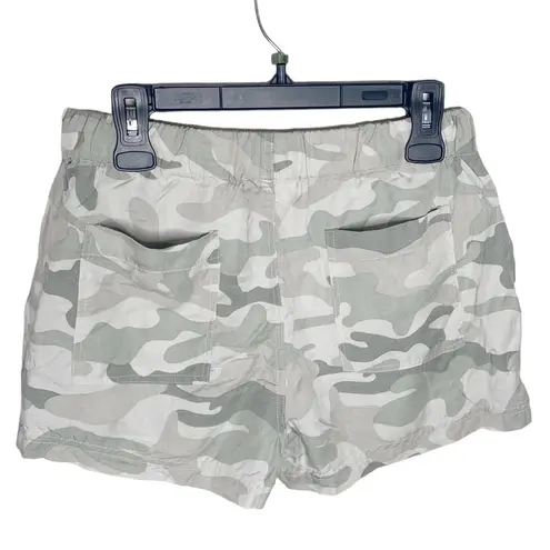 Thread and Supply  pastel camo lyocell drawstring patch pocket mini shorts size S